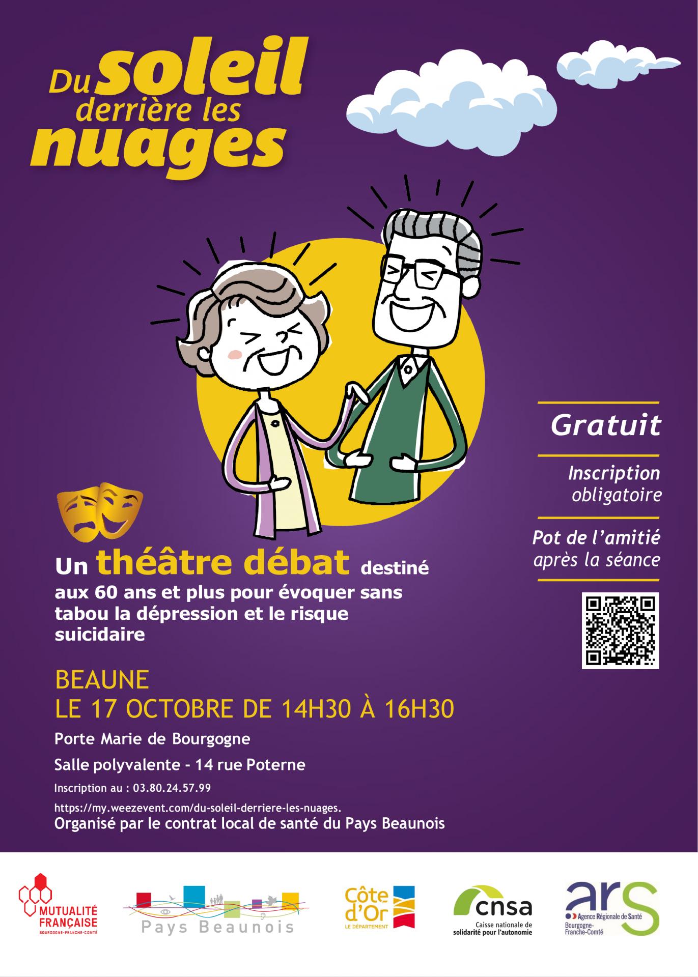 affiche théâtre débat