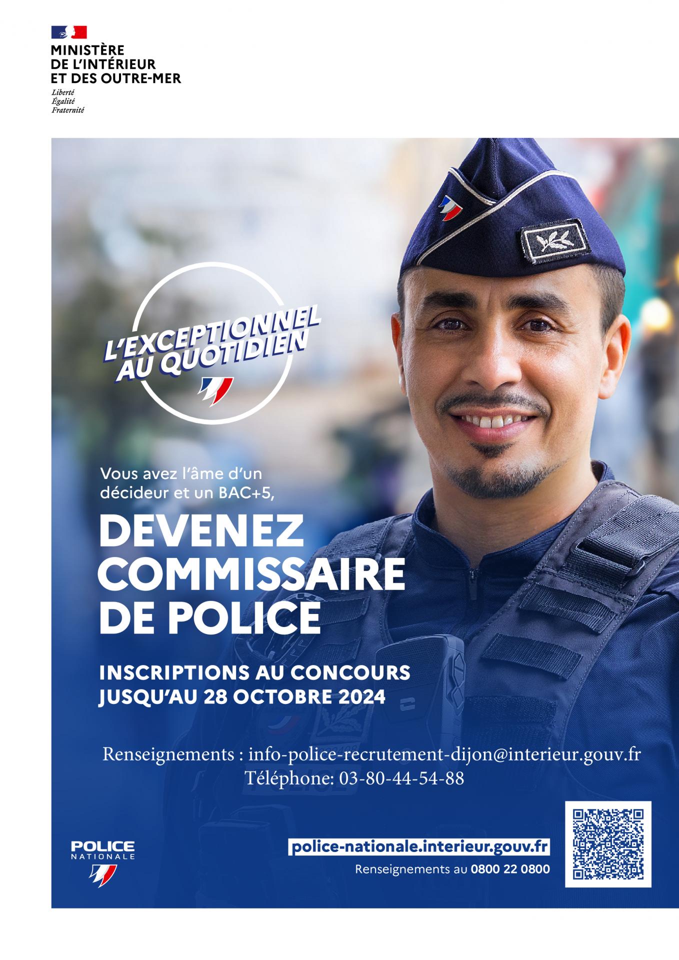 affiche concours commissaire